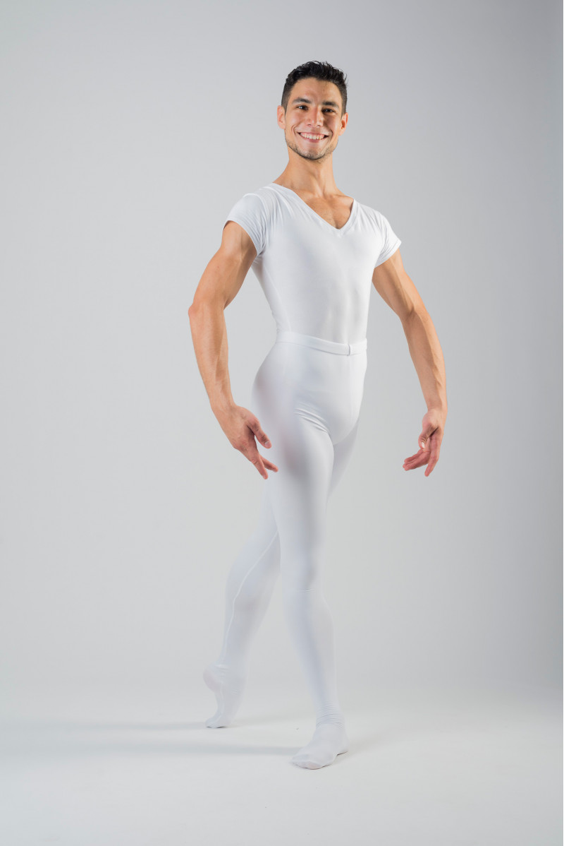 Wear Moi Orion white men ballet tights - Mademoiselle Danse
