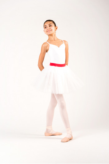 white basic tutu skirt