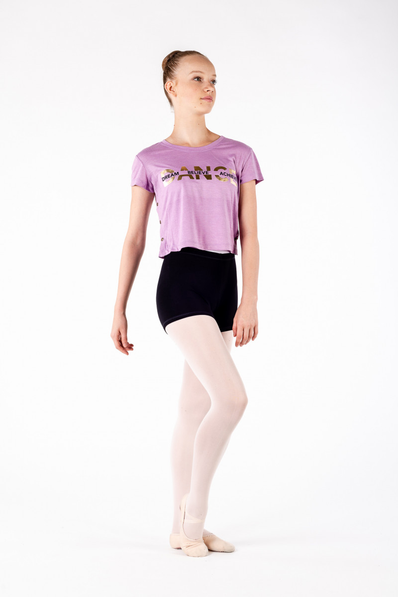 purple dance crop top