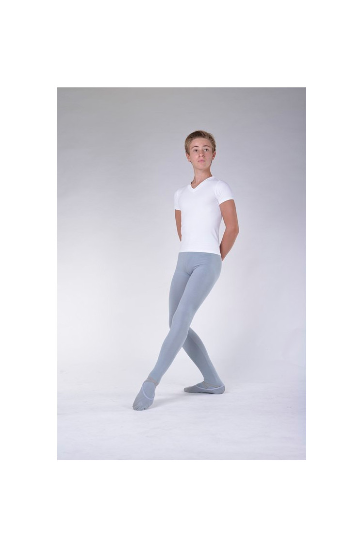 Repetto grey ballet tights for boys - Mademoiselle Danse