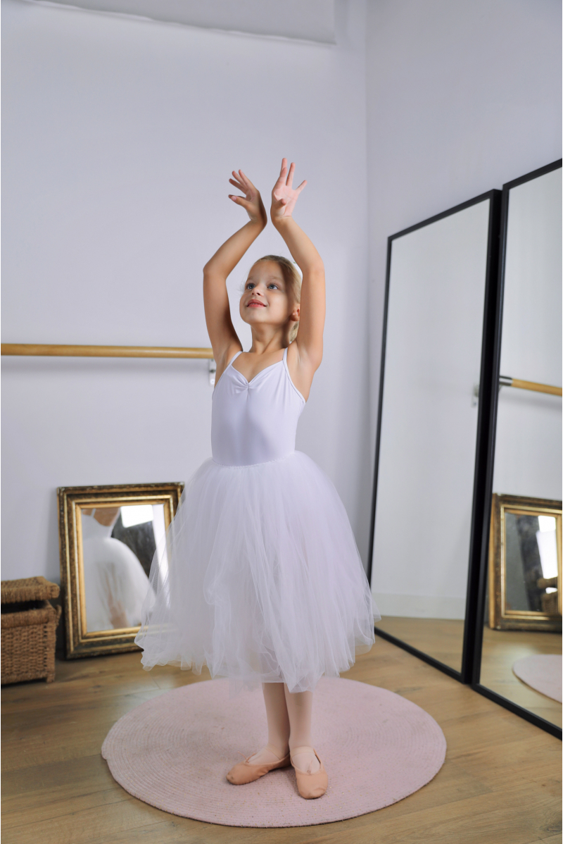 YIZYIF Tutu de Ballet pour Fille Enfant Tutu Jupe Danse Classique