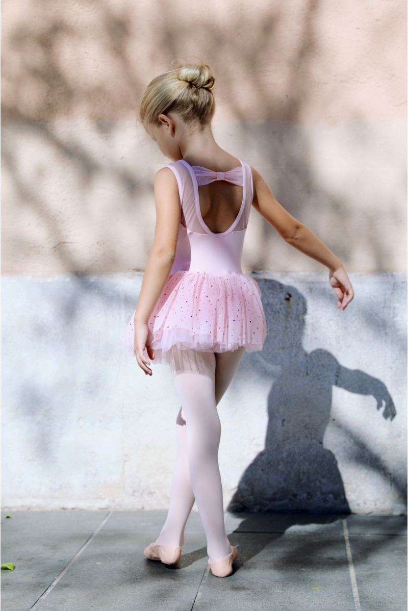 Girls' Footless Ballet Tights - Pink - Decathlon