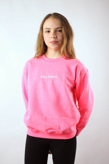 Short fuchsia sweatshirt for girls Covet Dance