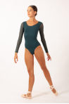 Leotard Temps Danse tulle Decibel vert