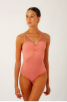 Gaynor Minden Madame X Cardamom Coral leotard