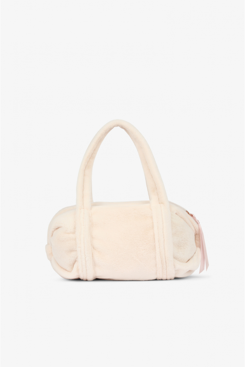 Faux fur overnight discount bag