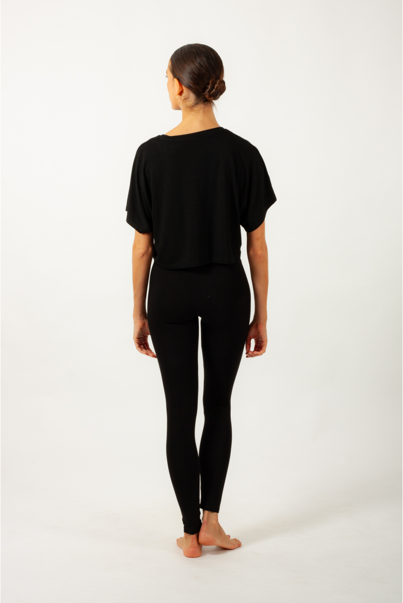 Crop top Bloch « Pirouette » noir