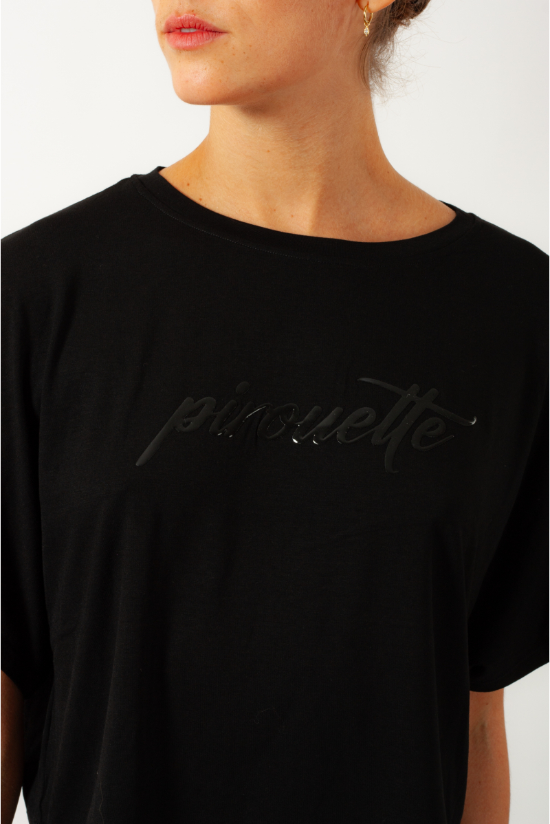 Crop top Bloch « Pirouette » noir