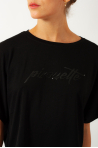 Crop top Mirella « Pirouette » noir