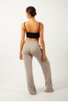 Pantalon en viscose de bambou Bari Temps Danse latte