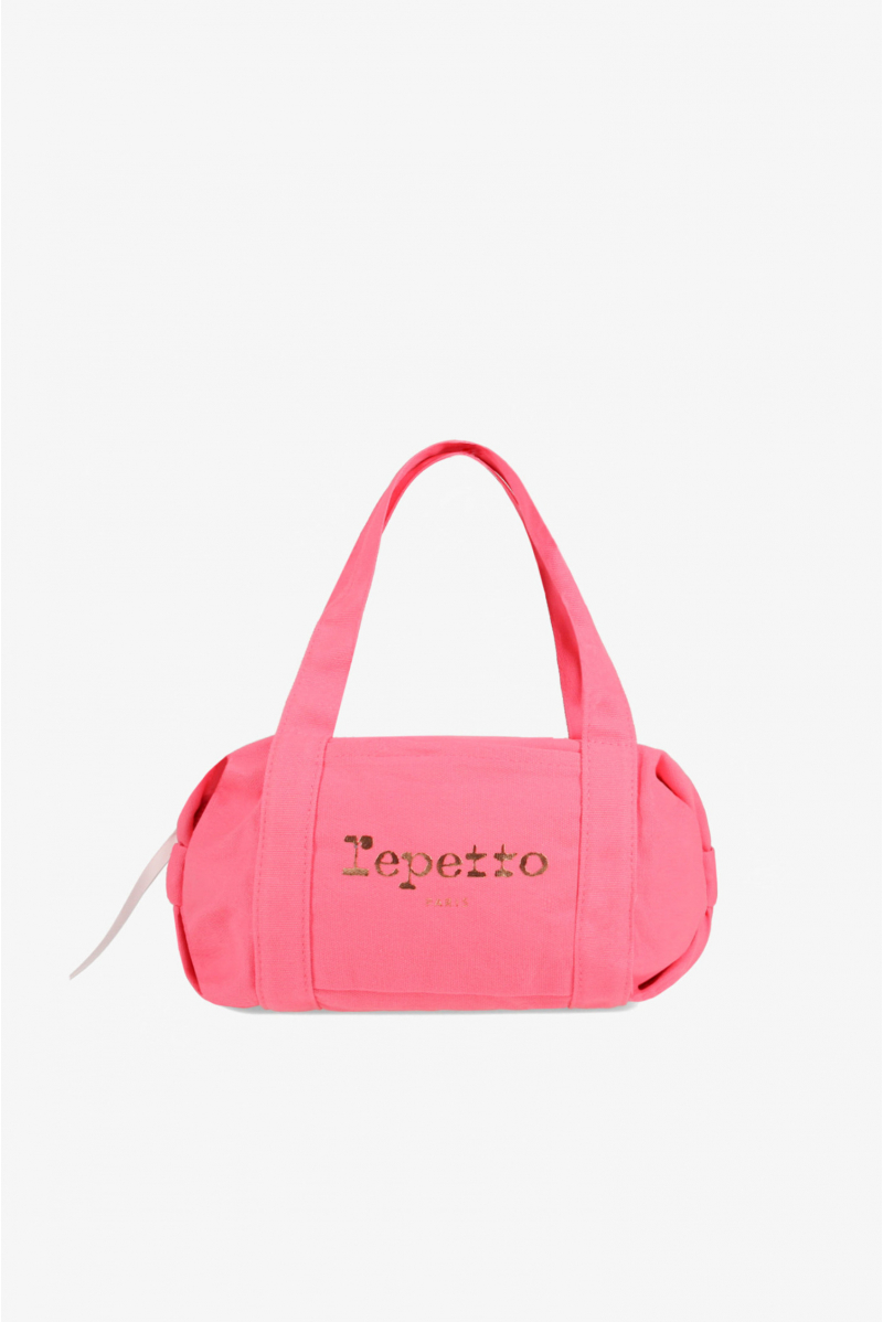 Small Repetto B0231T duffel bag in doll pink