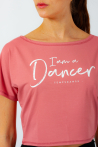 T-Shirt court Temps Danse Agile I am flamingo