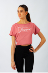 T-Shirt court Temps Danse Agile I am flamingo