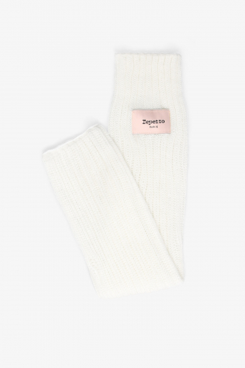 Repetto A0201 ivory branded gaiters