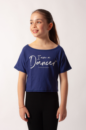 Crop top Time Dance Agile I am child cobalt