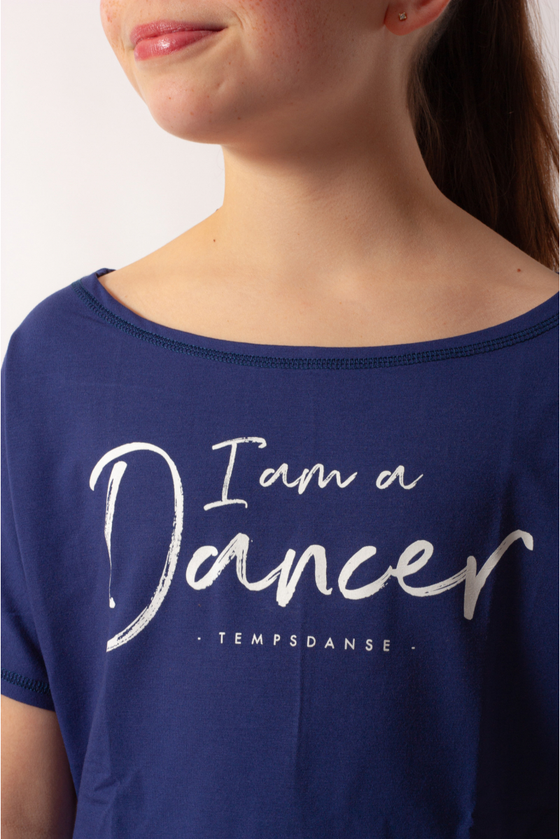 Crop top Temps Danse Agile I am enfant cobalt