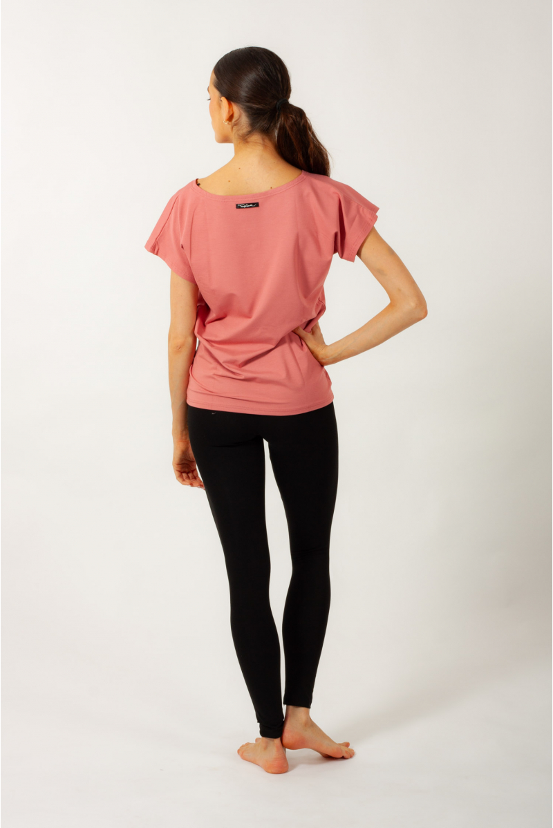 T-shirt Temps Danse Ava manches courtes flamingo