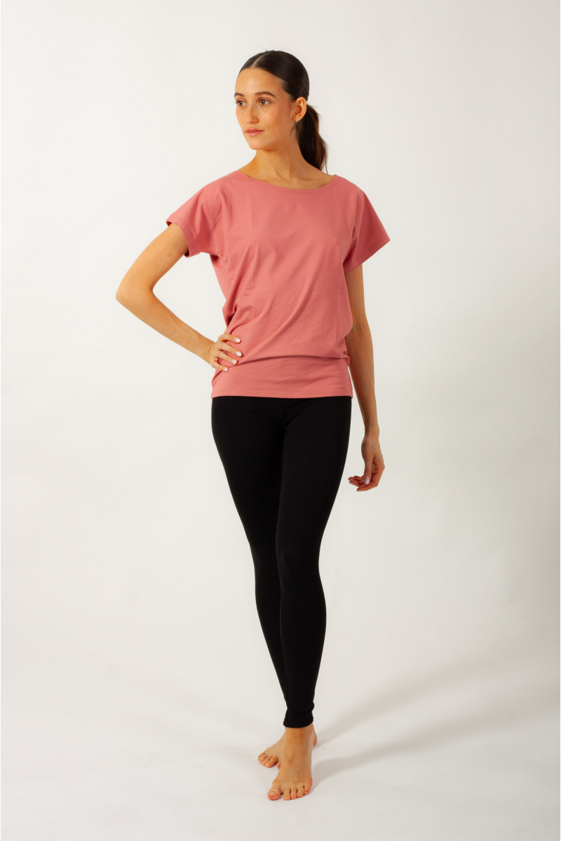 T-shirt Temps Danse Ava manches courtes flamingo