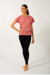 T-shirt Temps Danse Ava manches courtes flamingo