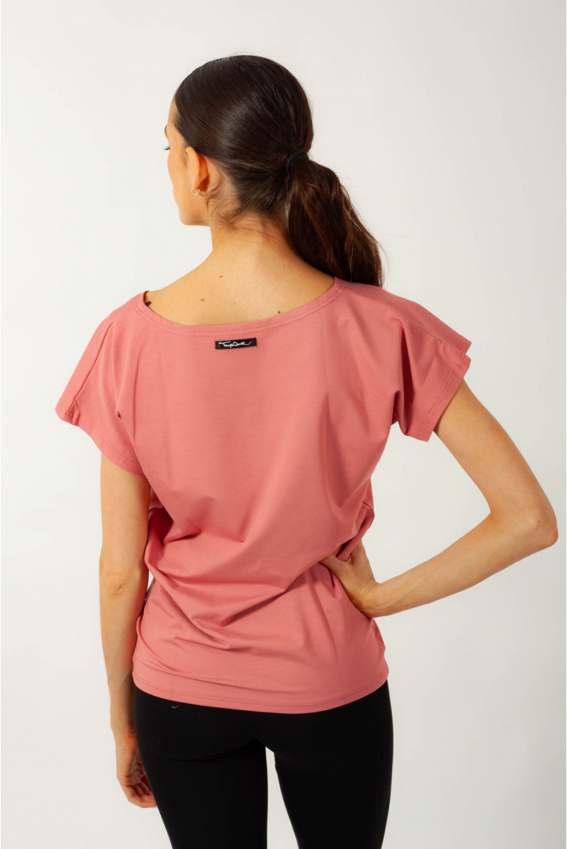 T-shirt Temps Danse Ava manches courtes flamingo