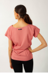 T-shirt Temps Danse Ava manches courtes flamingo