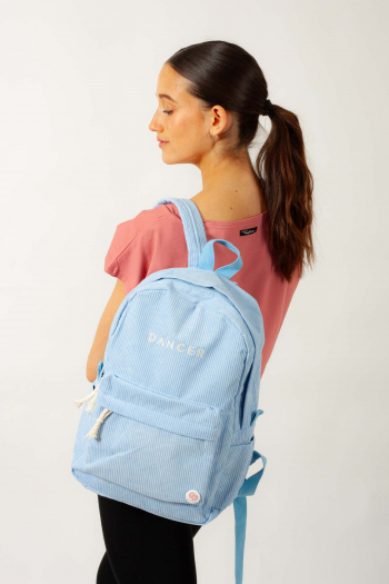 Covet Dance Blue Corduroy Backpack