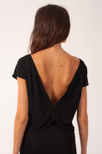 Short backless t-shirt Z3362 Bloch black