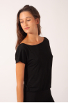 T-shirt court dos nu Z3362 Bloch noir