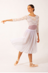 Justaucorps manches dentelle Penelope Mara Dancewear lilas