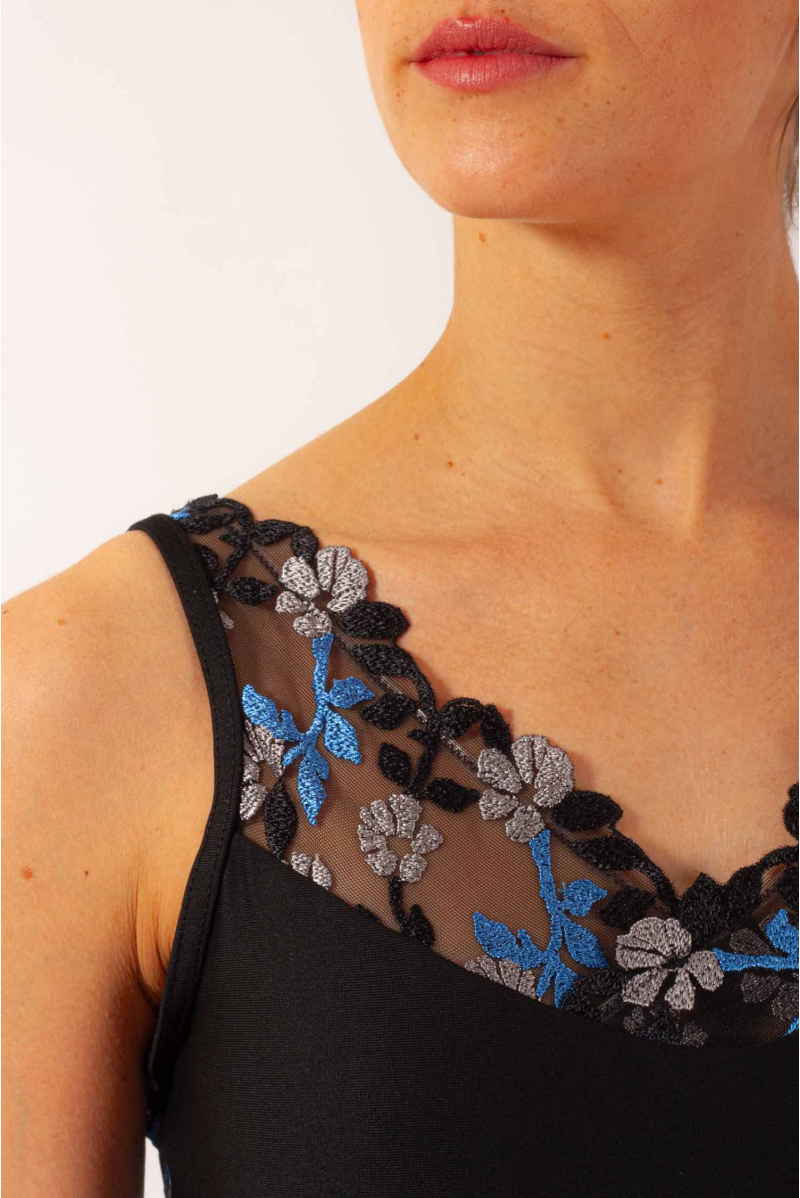 Justaucorps en dentelle Reine Wear Moi black/blue