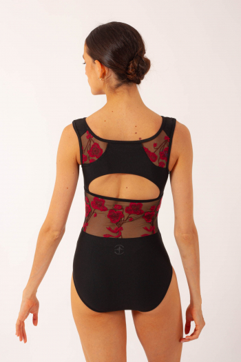 Petunia Wear Moi black wide strap leotard