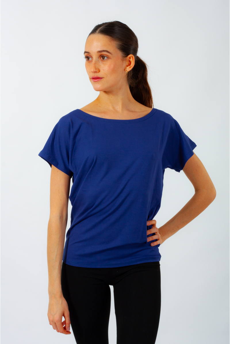 T-shirt Temps Danse Ava manches courtes cobalt