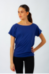 T-shirt Temps Danse Ava manches courtes cobalt