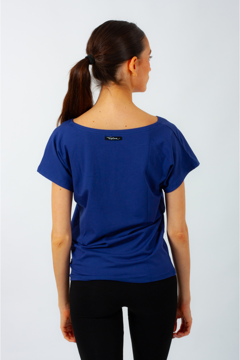 T-shirt Temps Danse Ava manches courtes cobalt