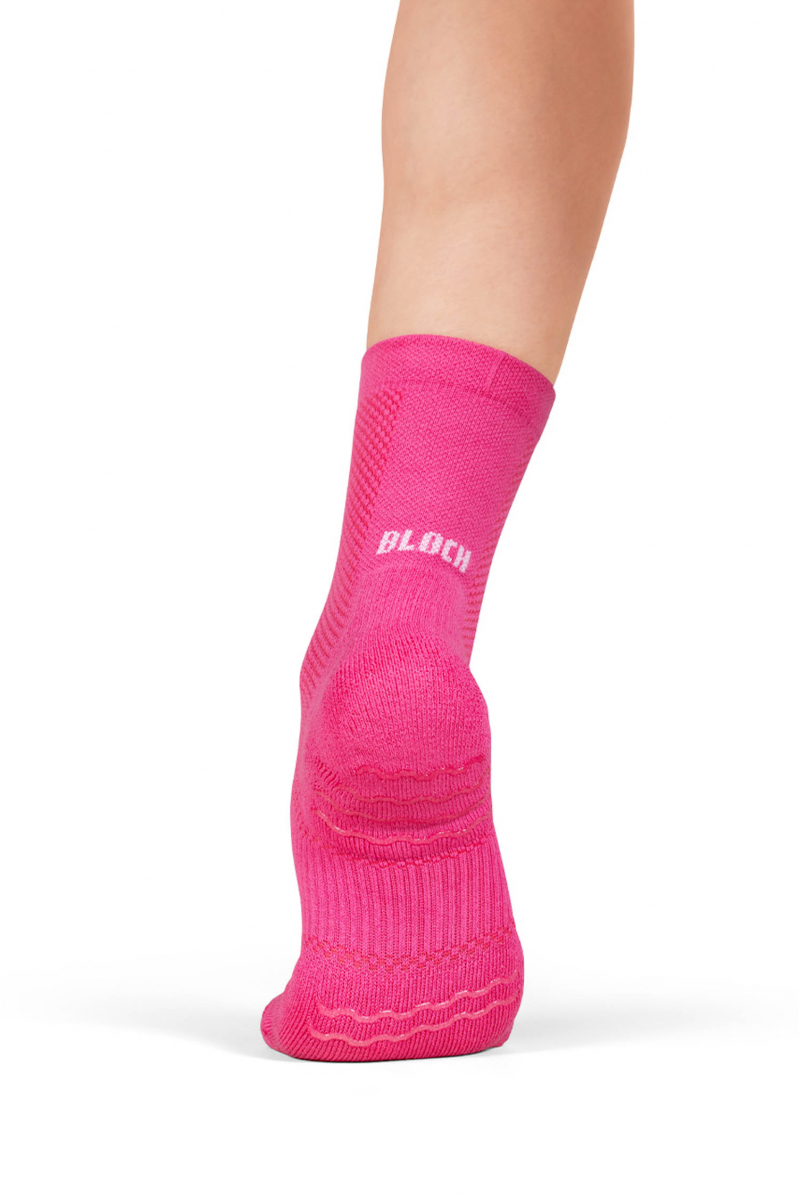 Chaussettes anti-dérapantes A1200 Bloch fuschia