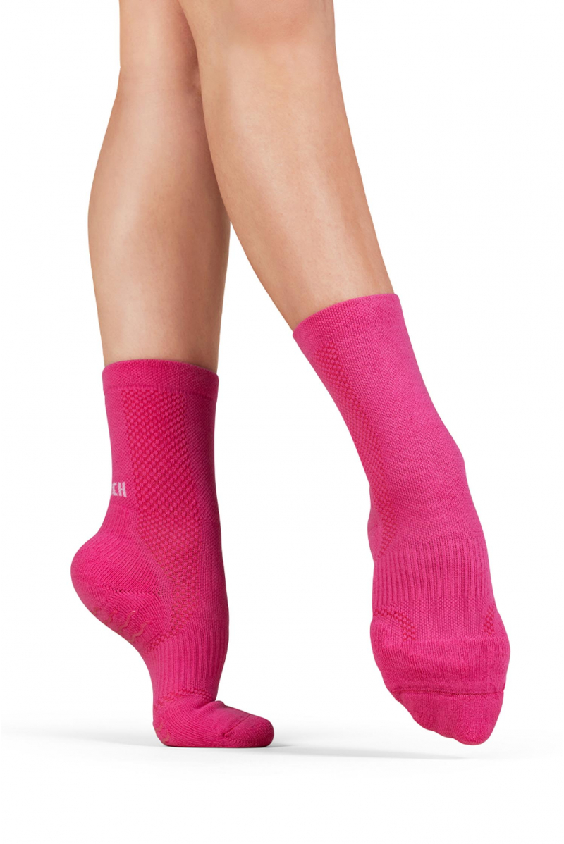 Chaussettes anti-dérapantes A1200 Bloch fuschia