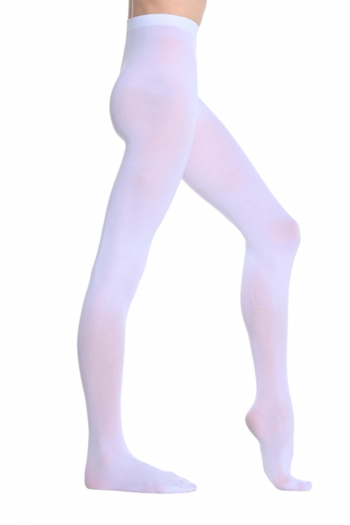 Dansez-Vous White Footed Tights 