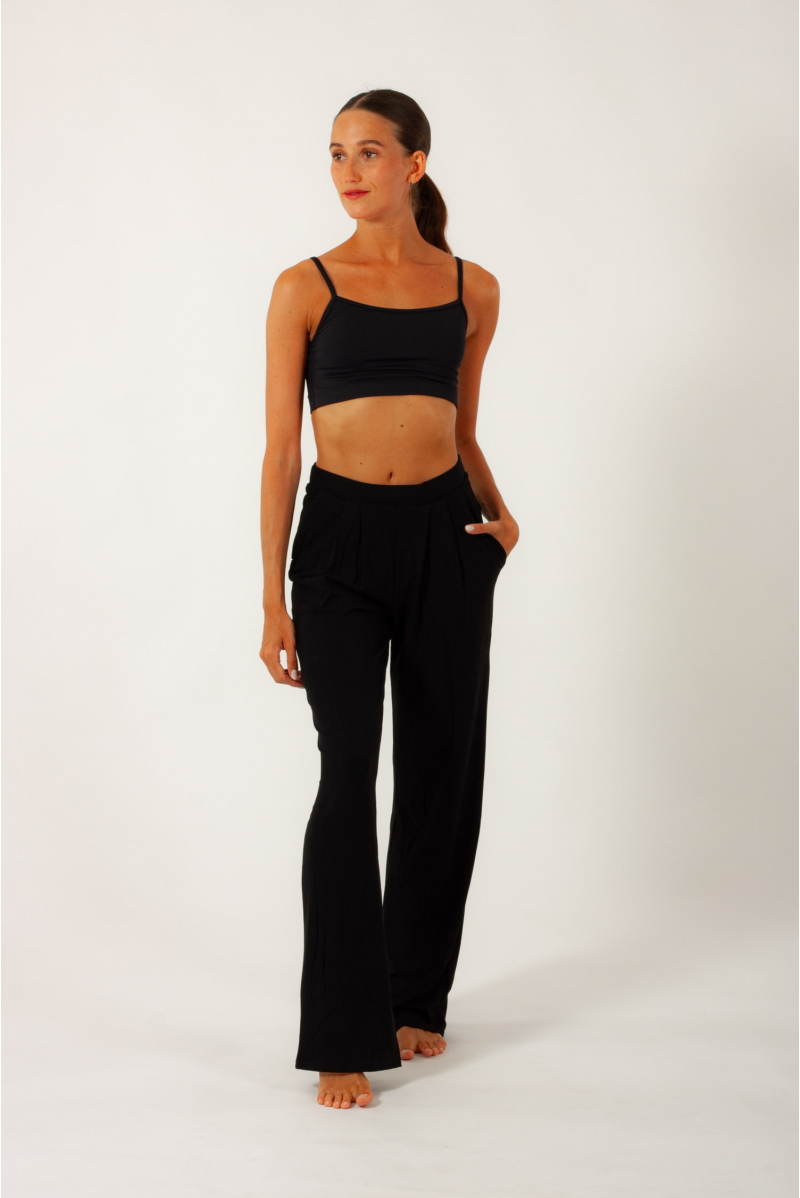 Pantalon droit Allan Temps Danse noir