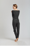 Pantalon en viscore Elton Temps Danse anthracite