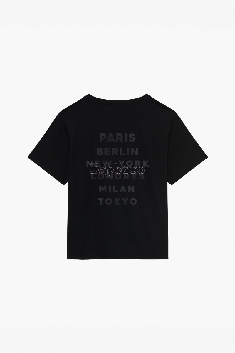 Tee-shirt city ballet Repetto noir