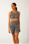 Short cycliste Attila Temps Danse zebra shadow