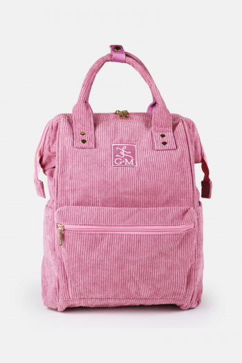 Gaynor Minden Studio Bag pink corduroy backpack 