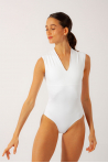 Ballet Rosa Angeles leotard white