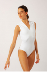 Ballet Rosa Angeles leotard white