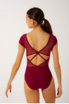 Dolores Wear Moi Burgundy Short Sleeve Leotard