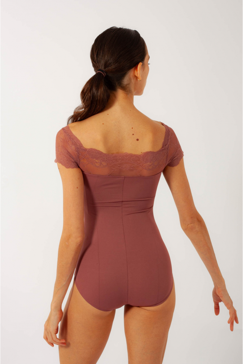 Gaynor Minden Saraband dusty mauve leotard