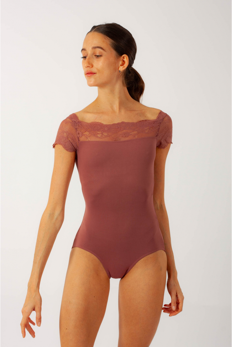 Gaynor Minden Saraband dusty mauve leotard