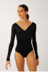 Repetto D0744N black wrap leotard