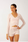 Capezio CK10991W Pink Soft Wrap Sweater