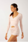 Capezio Pink Soft Knit Shorts